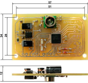 AVIS-A1 Размеры платы
