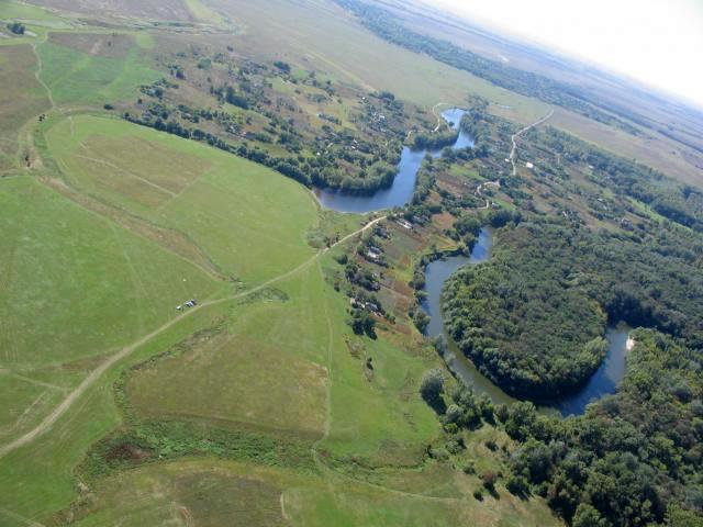 Поездка в Мануйловку 16.09.2006. Вид на село Нижняя Мануйловка