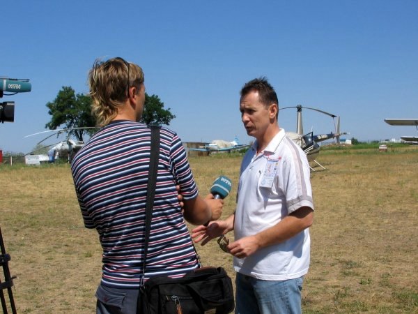 Одесса 2007. Президент Федерации дает интервью